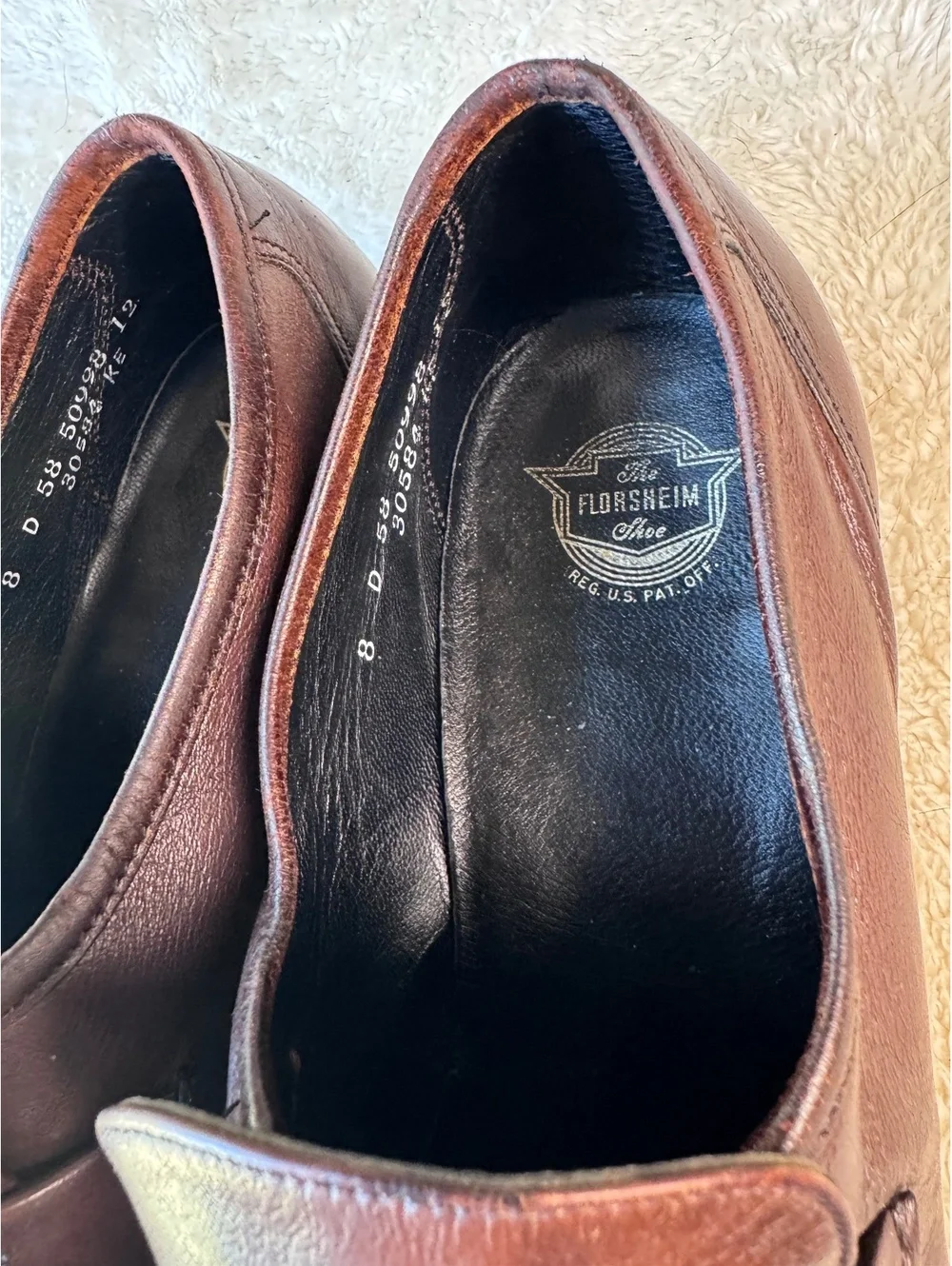 Vintage Florsheim Brown Leather Tassel Loafers – Men’s Size 8D